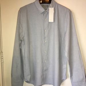 Men’s VINCE Classic striped button up